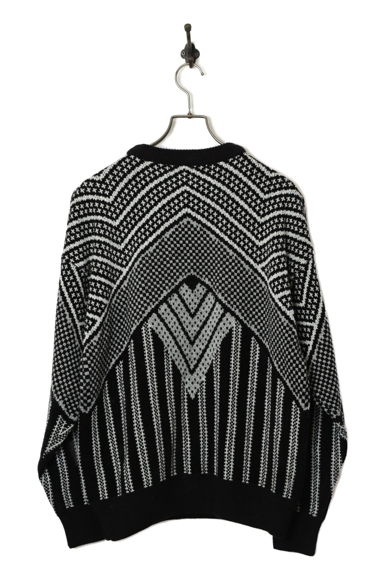 VINTAGE PRINTED KNITTED SWEATER/L - 画像 (7)