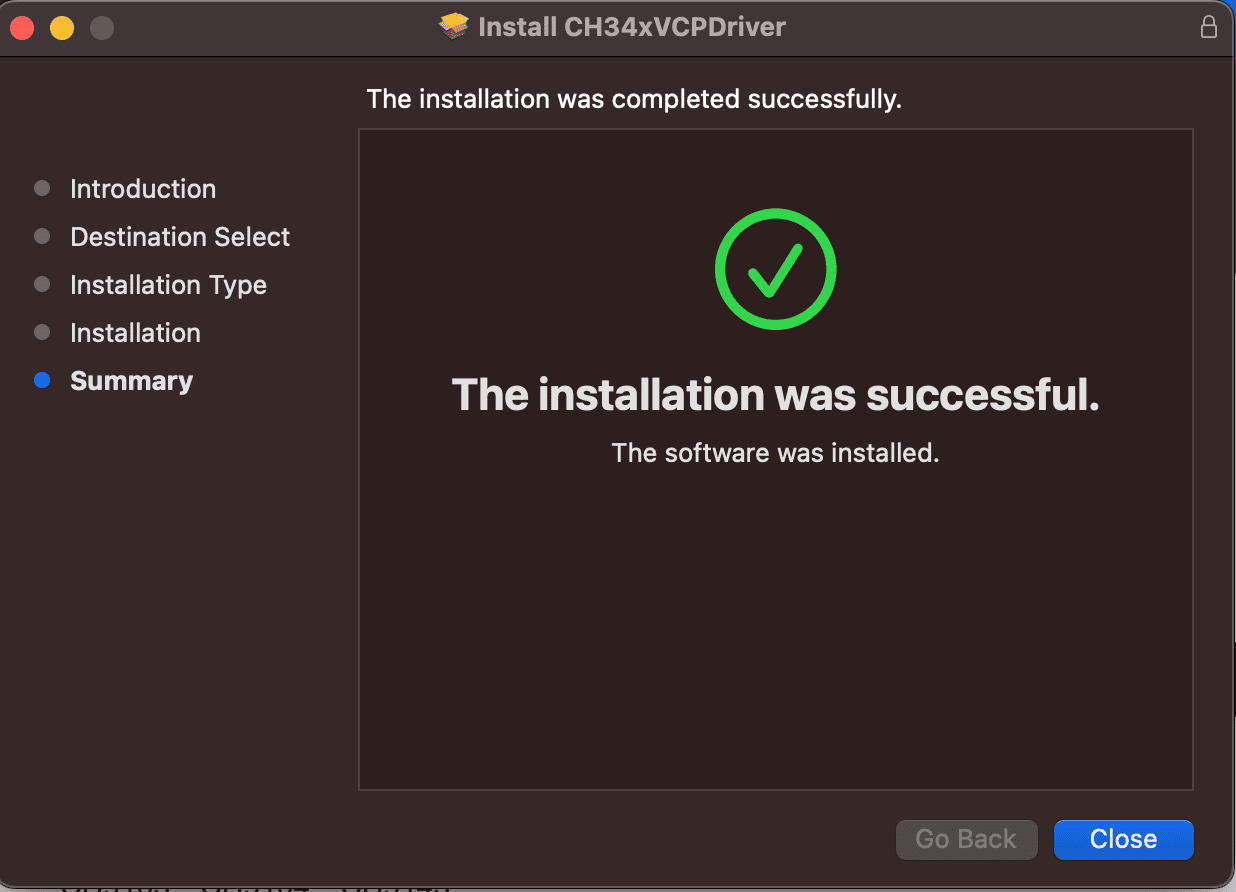 ch340 driver installer on macos