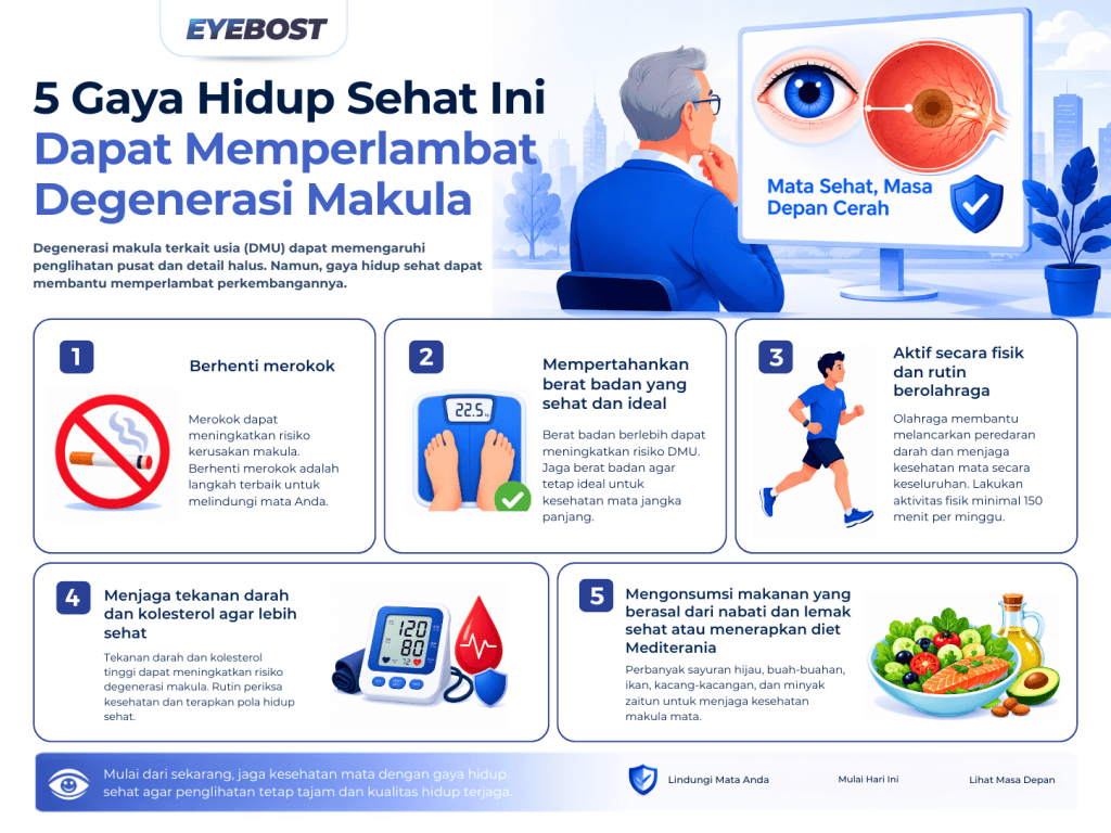 Infografis Gaya Hidup Sehat Ini Dapat Memperlambat Degenerasi Makula