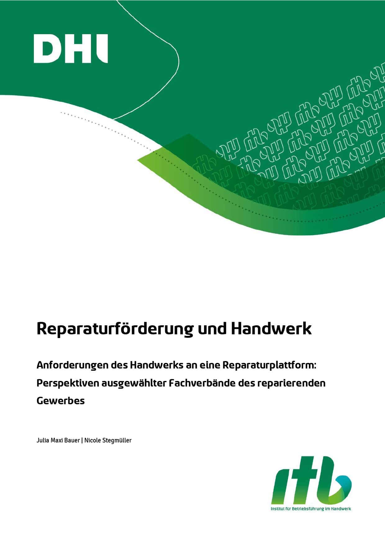 Reparaturförderung und Handwerk – itb Karlsruhe Reparaturförderung und Handwerk – itb Karlsruhe.