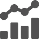 Data chart icon representing sectional door and loading dock market insights