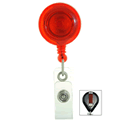 Vinyl Strap Badge Reel W/ Belt Clip translucent