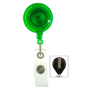 Vinyl Strap Badge Reel W/ Swivel Clip translucent