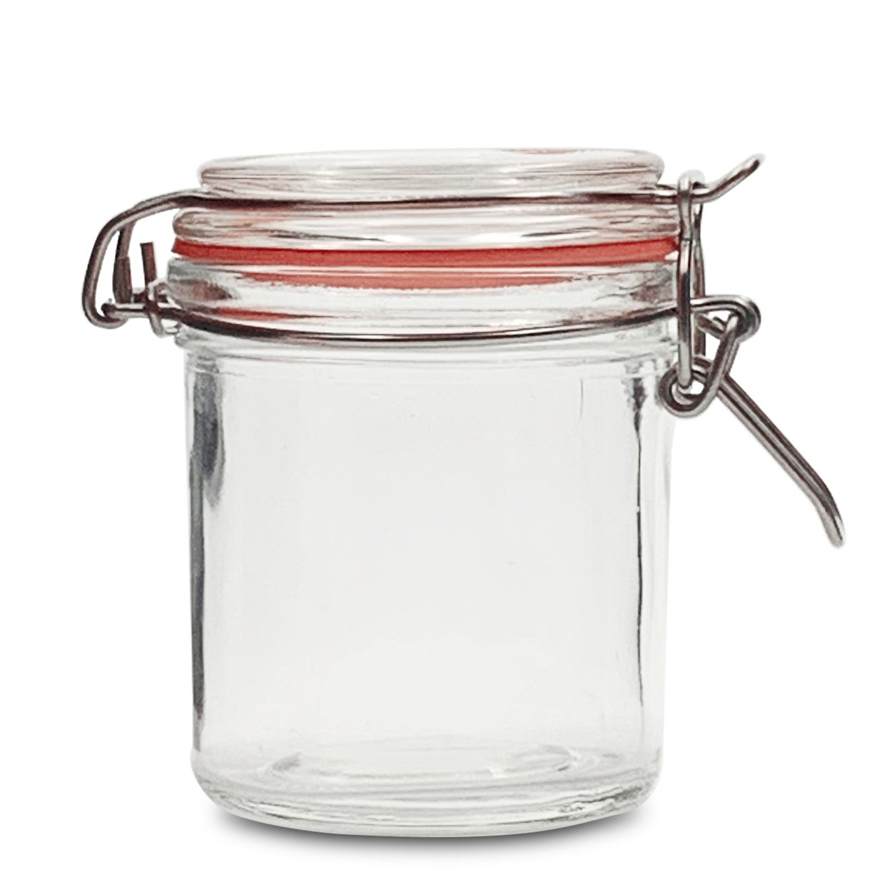 Hinged Glass Lid Jar for Coffee, Tea, and Sugar