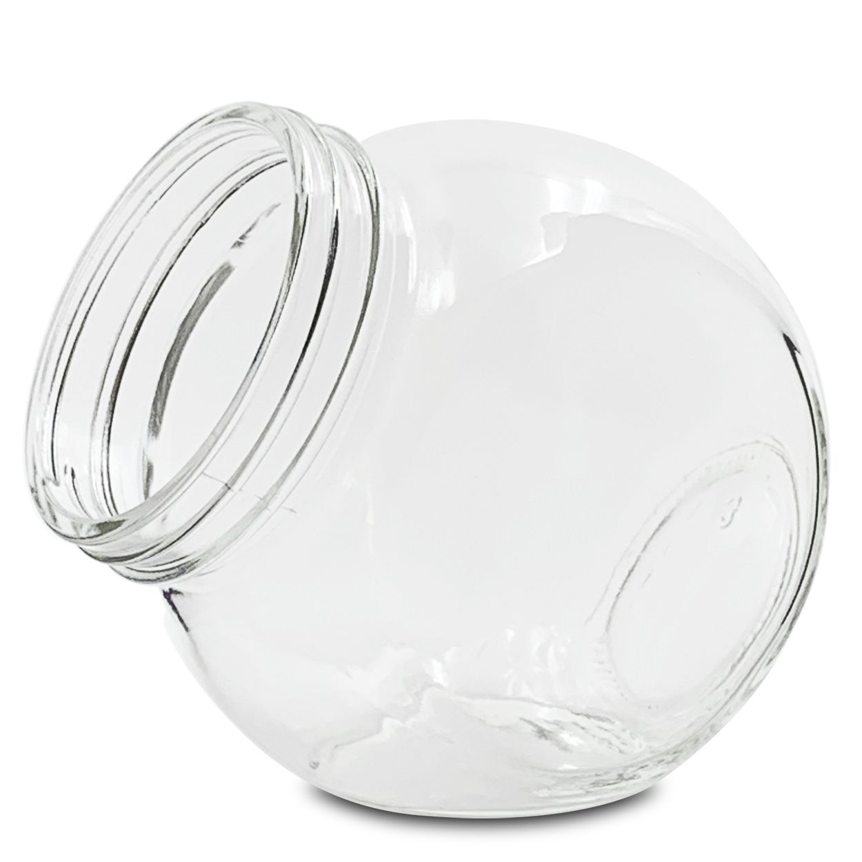 650ml 22oz eğimli cam kavanoz toplu halde