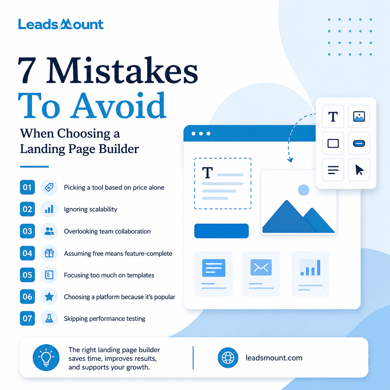 7 Mistakes to Avoid When Choosing a Landing Page Builder 