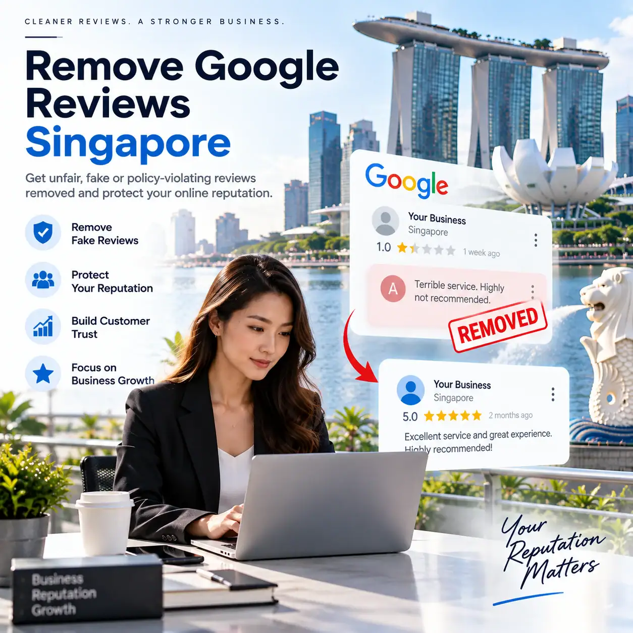 Remove Google Reviews Singapore — review removal and reputation protection service