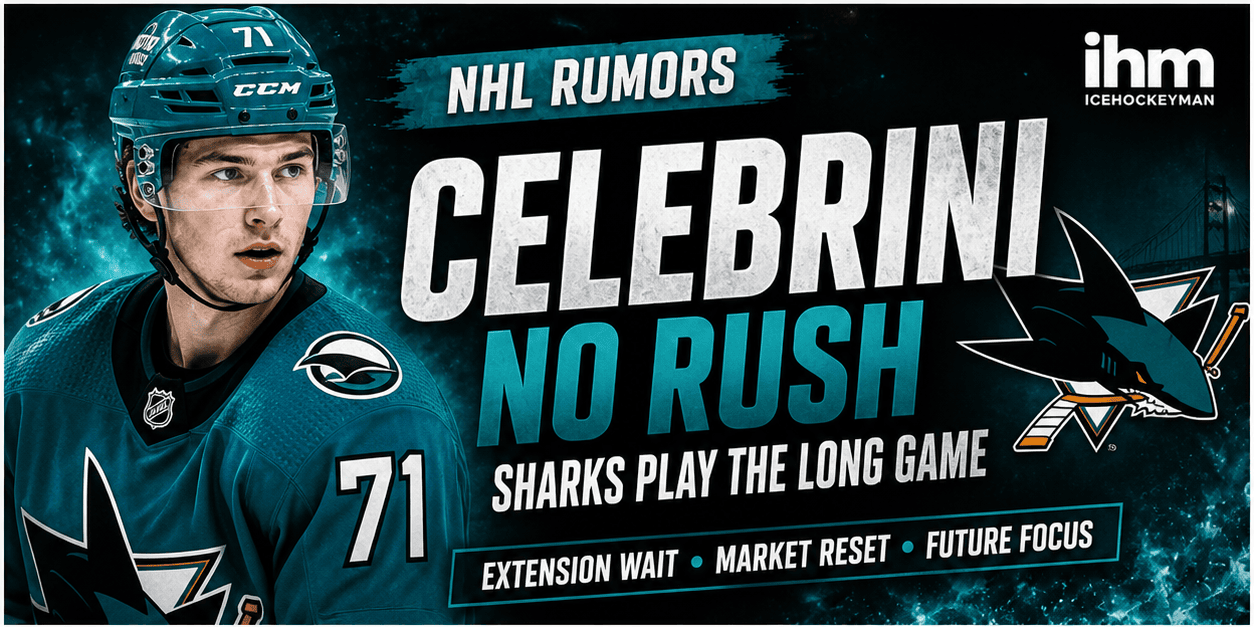 Sharks Celebrini Contract Signals