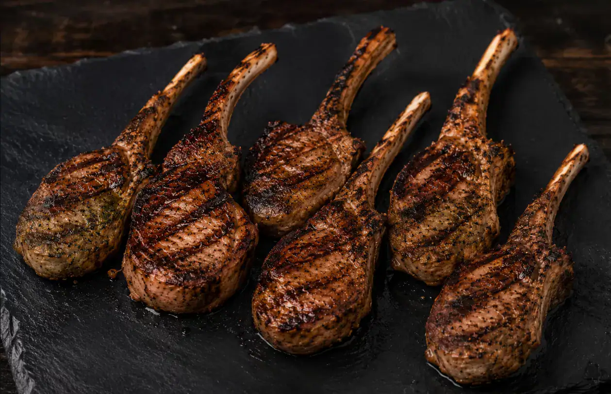 duroc koteletts vom grill