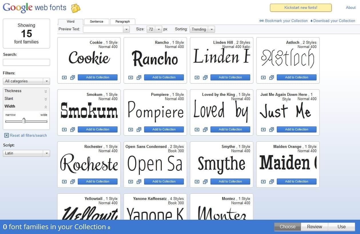 Google Fonts