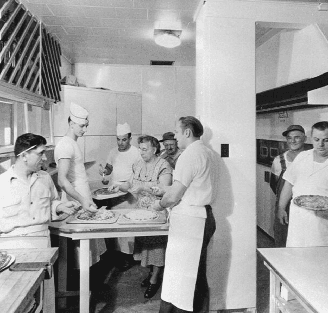 Image-History1 historic image of the Home Run Inn first kitchen