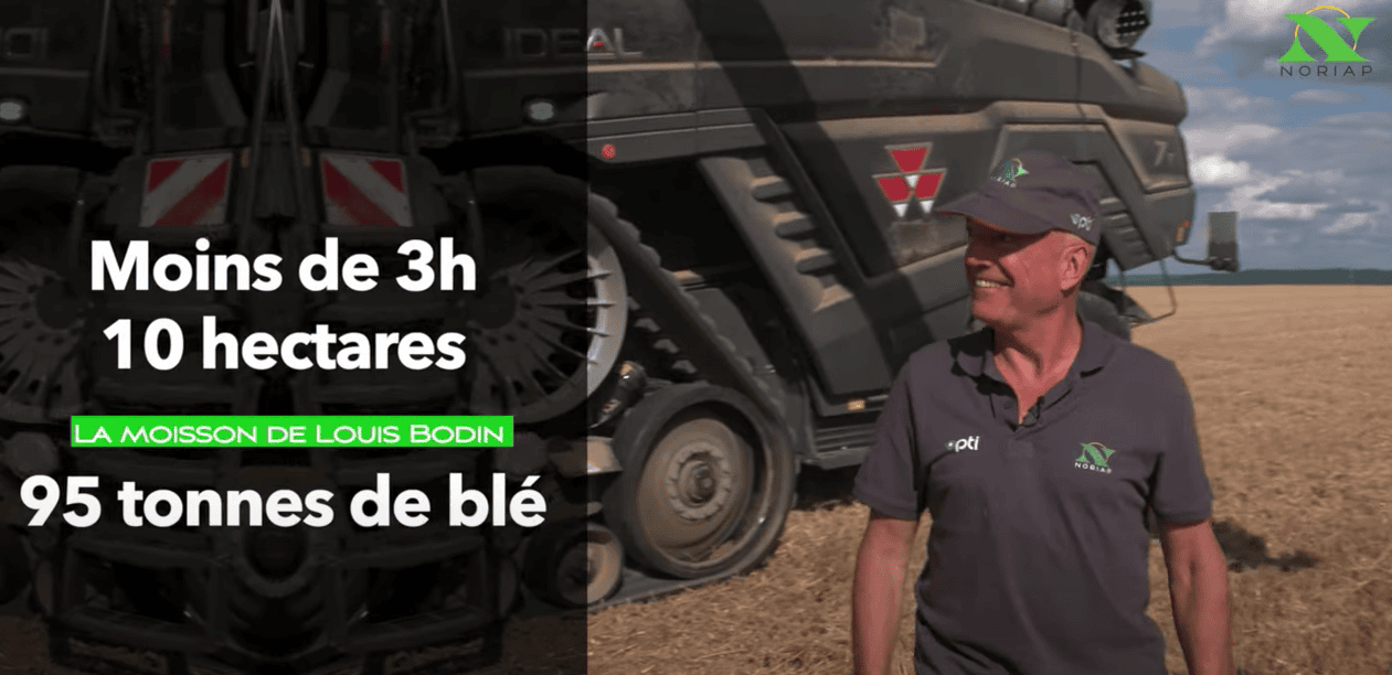 Visuel d'interview de Louis Bodin dans un champ Noriap