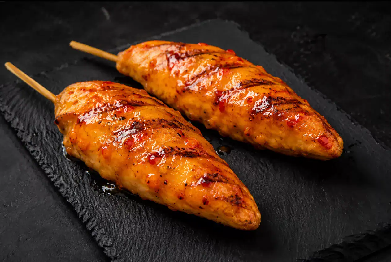 edelbrust hähnchenfilet spieße mit mango chili marinade vom grill