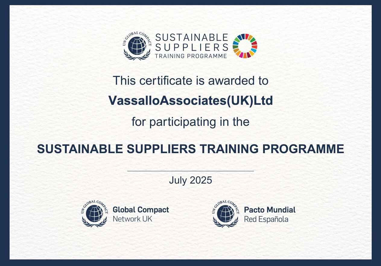 sustainable supplier vassallo associates