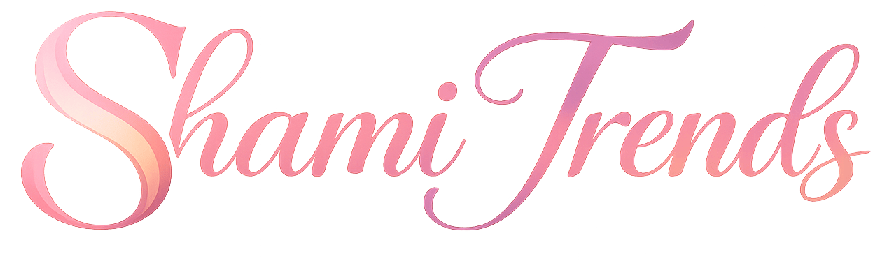 Shami Trends logo in a soft, feminine style representing motherhood and lifestyle content