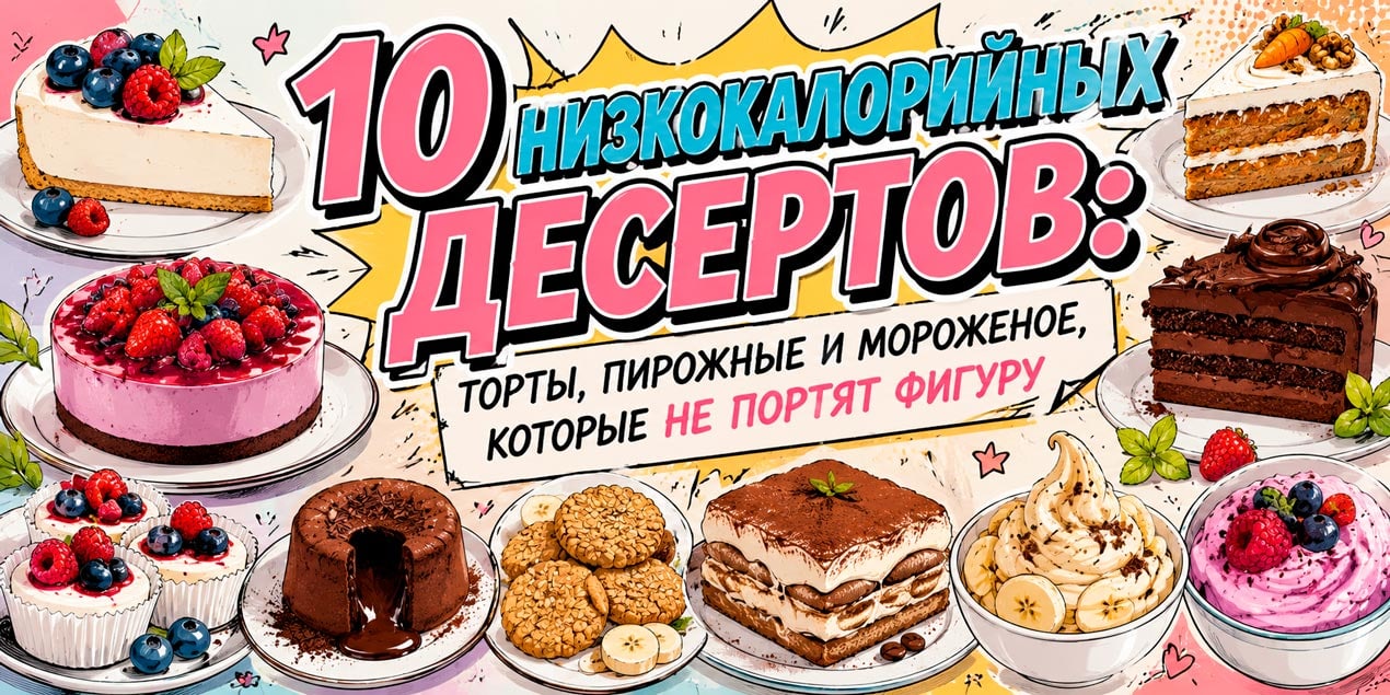 Готовьте низкокалорийные десерты, чтобы сохранить фигуру