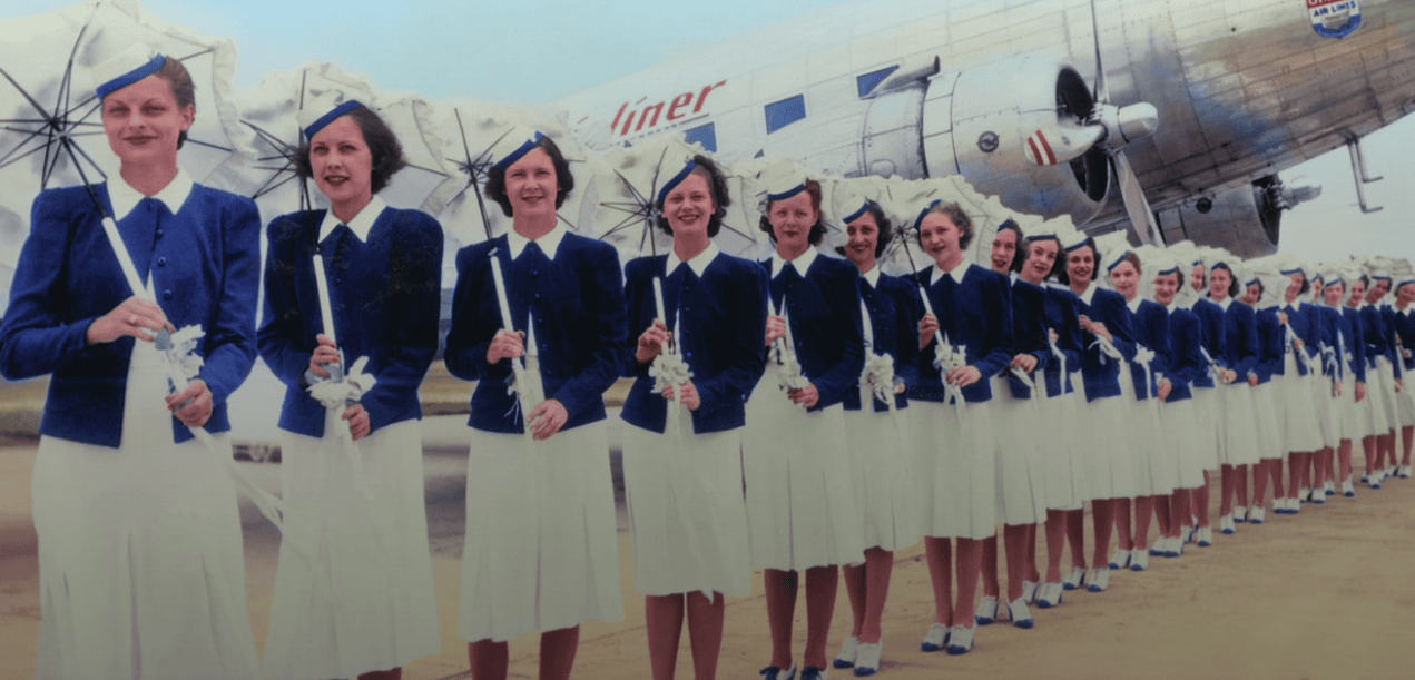 1940s air stewardess