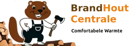 Logo Brandhout centrale met Bever