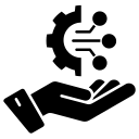 Simple black silhouette of a person