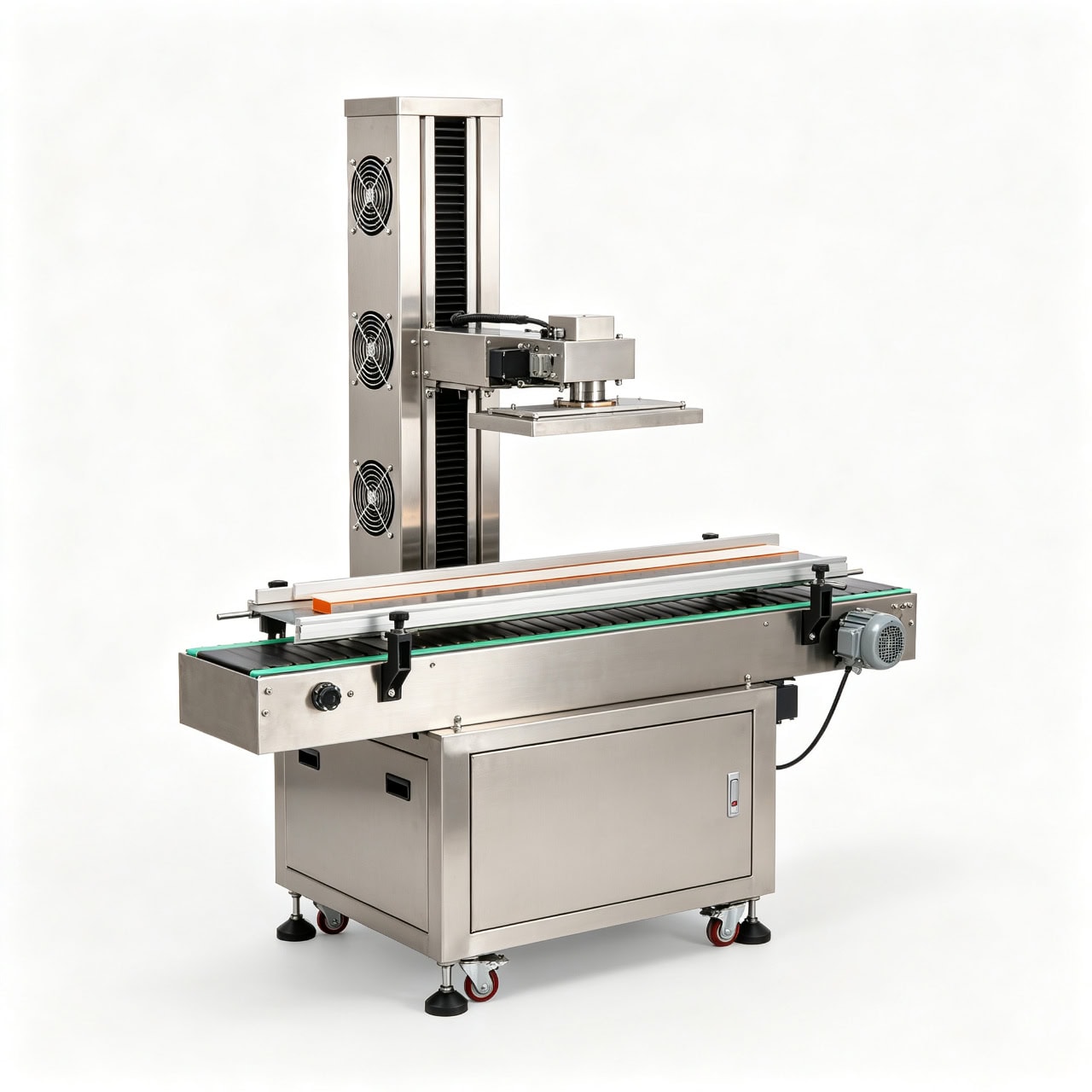 Air-cooling continuous aluminum foil induction sealer no water hookup by SunAura Machinery