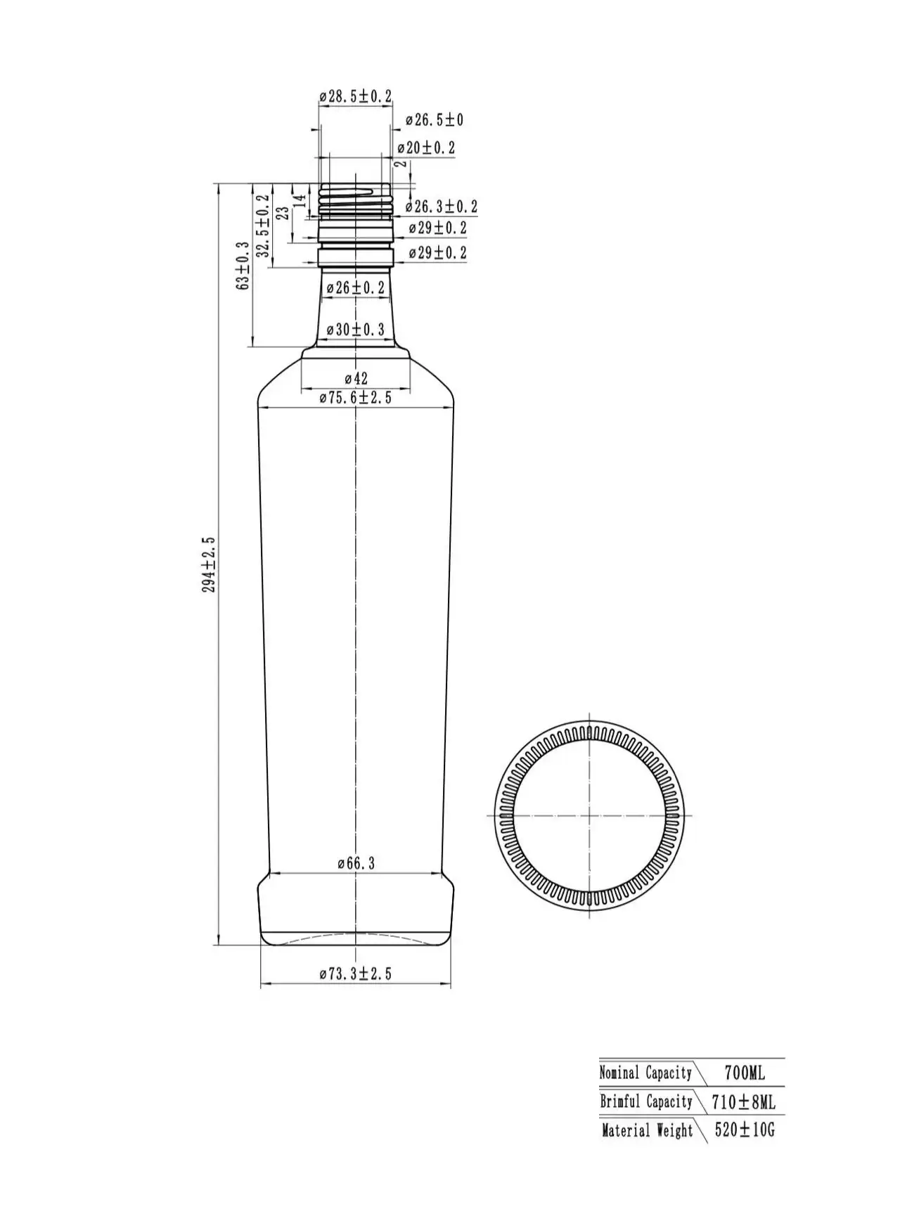 Bulk Smirnoff Vodka bottles