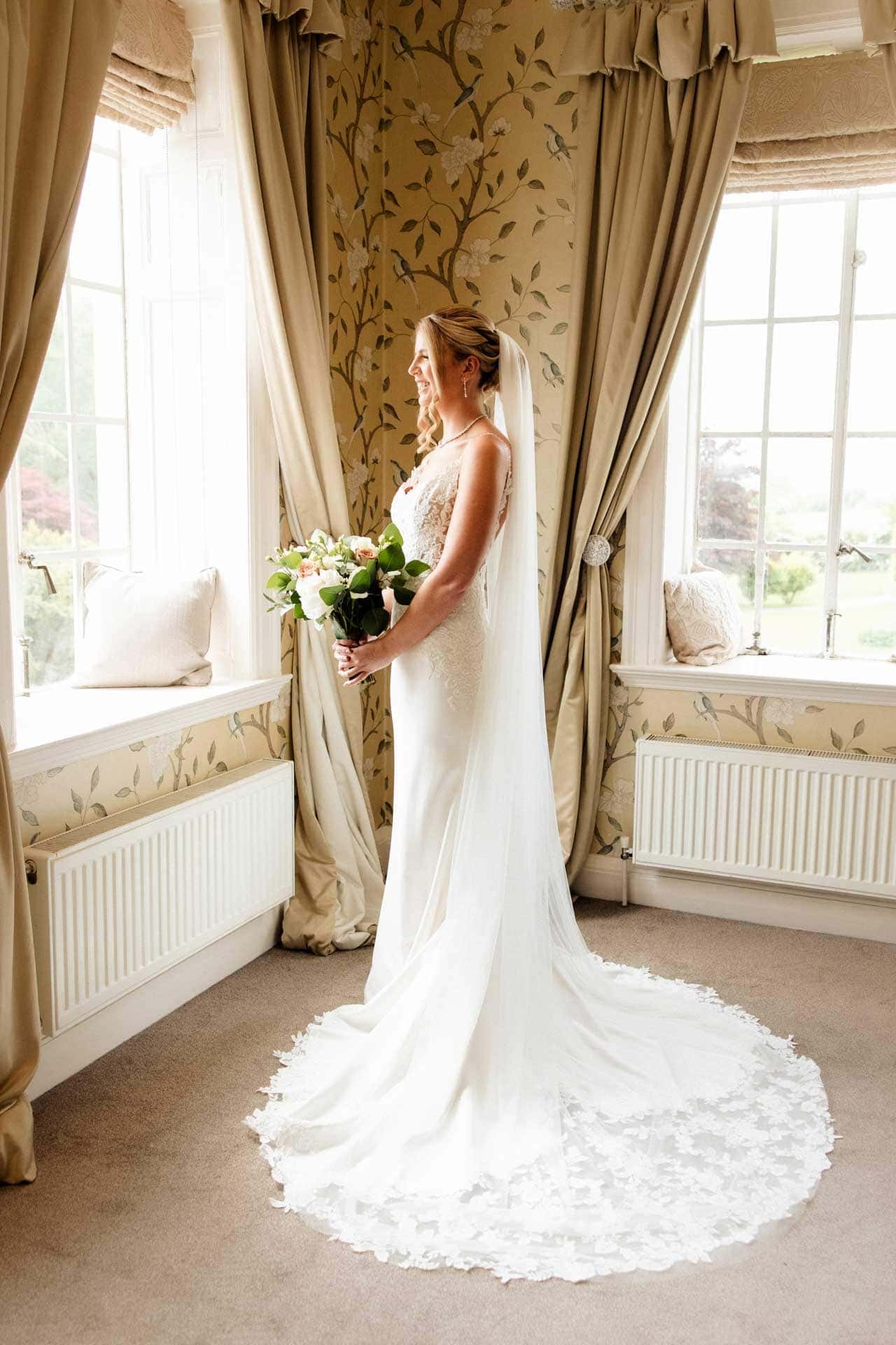 bridal preparations at eaves hall