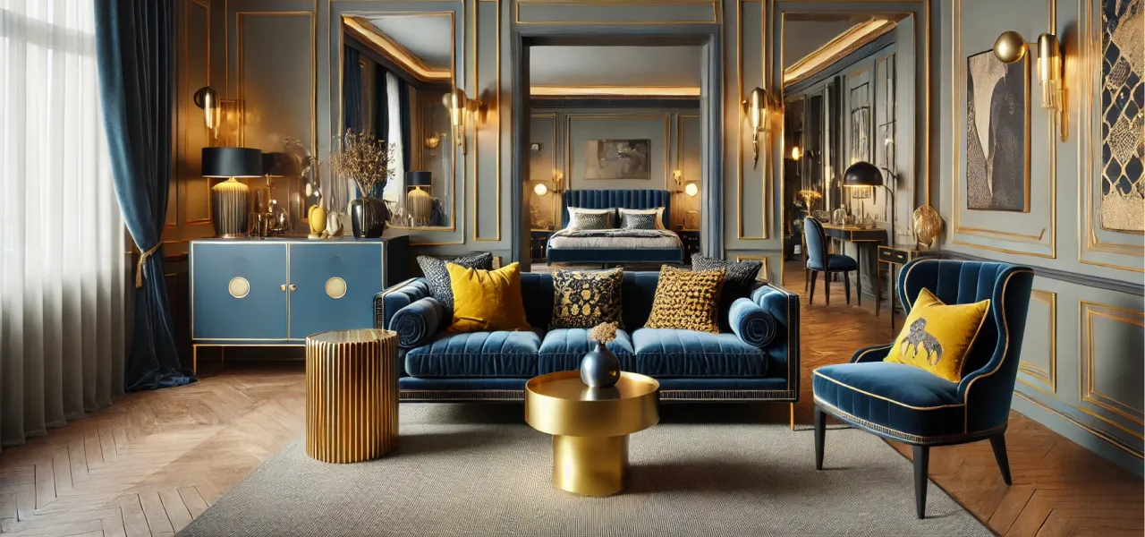 Interior room of a boutique hotel