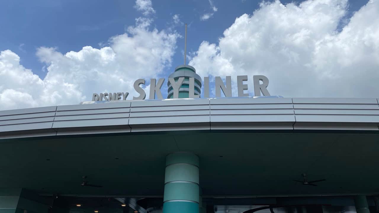 Disney Skyliner transportation system at Disney World, Florida.