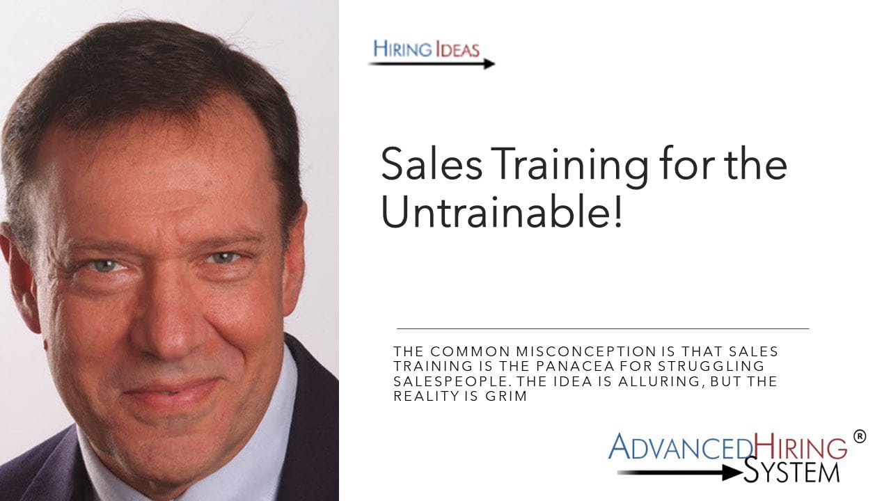 sales training for the untrainable