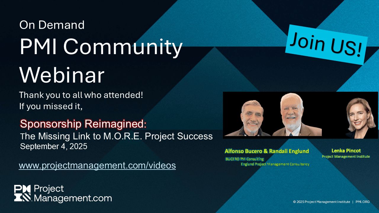 PMI Sponsorship webinar