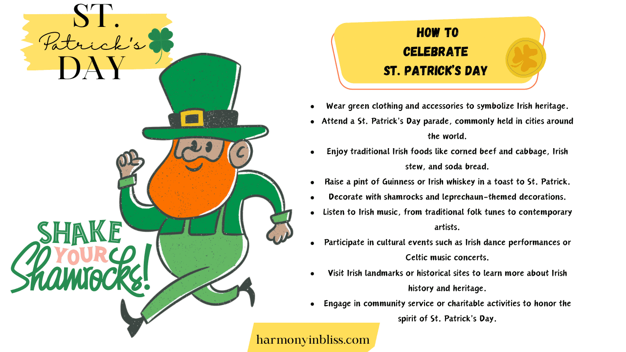 how to celebrate st. patrick’s day

