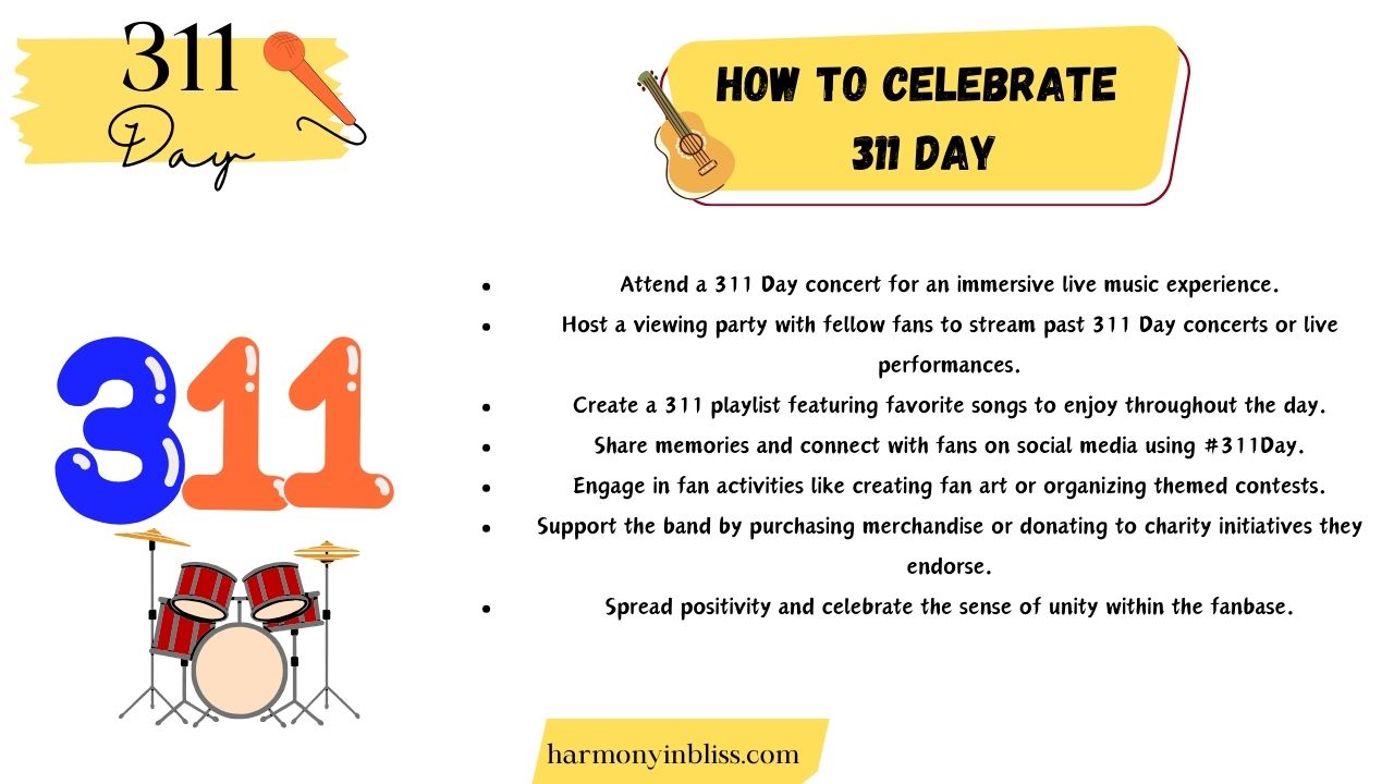 How To Celebrate 311 Day