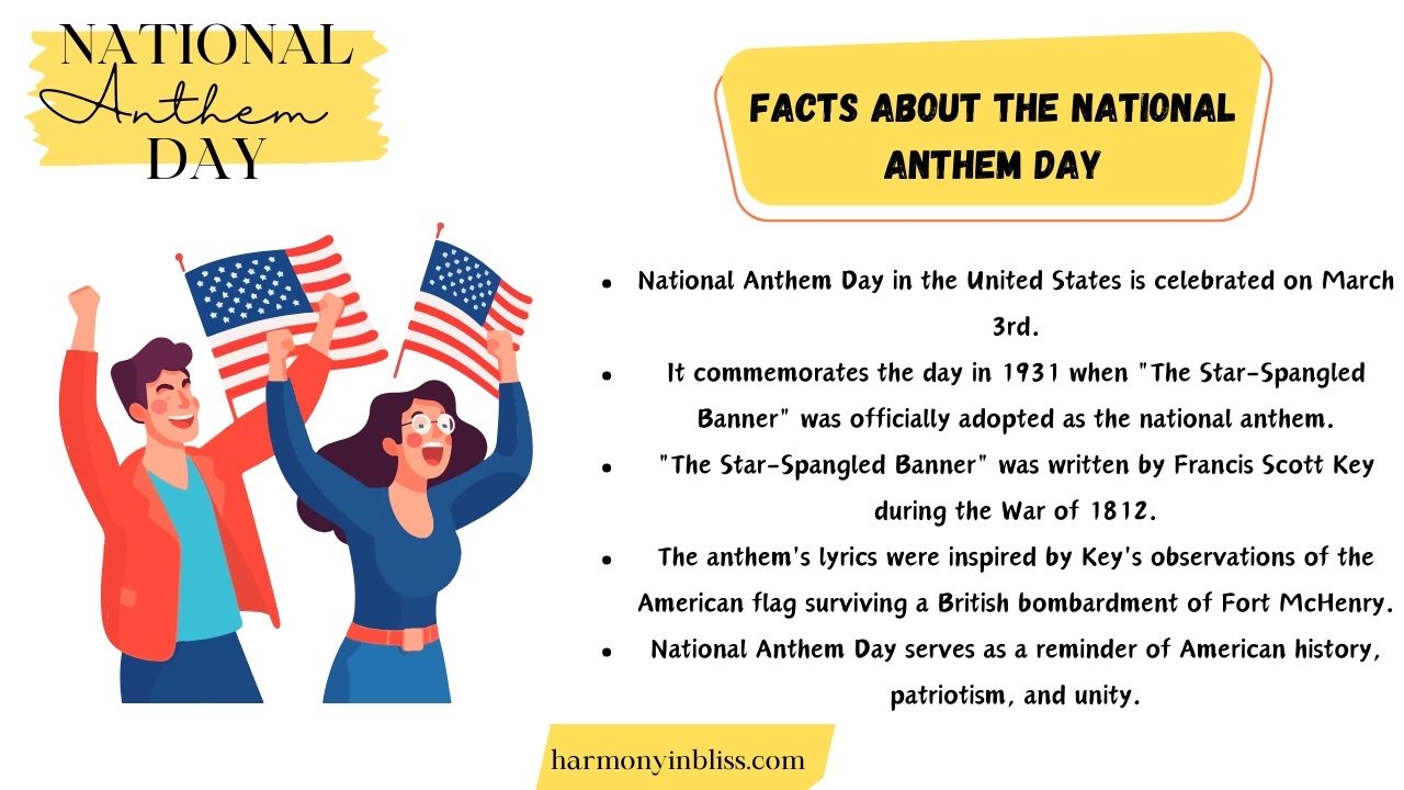 Facts About The National Anthem Day