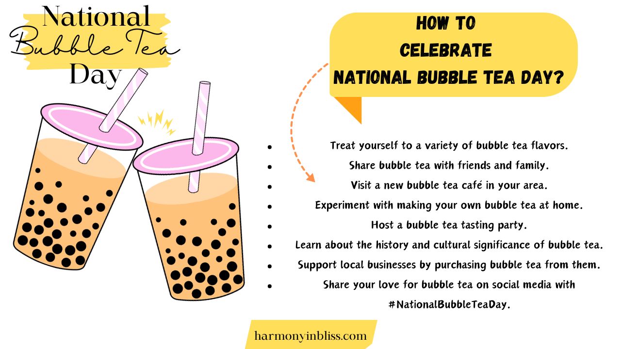 How To Celebrate National Bubble Tea Day?