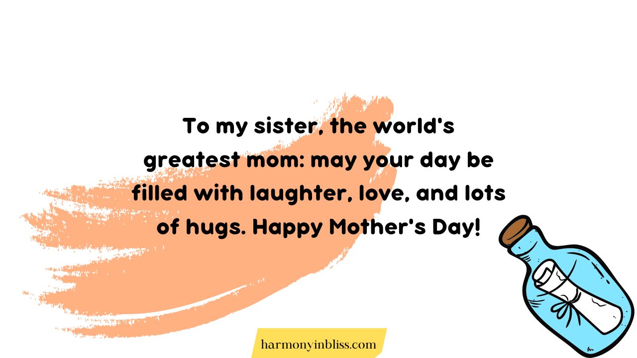 happy mother's day sister messages