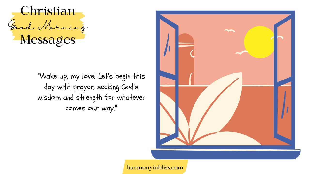 Christian Good Morning Messages for Him