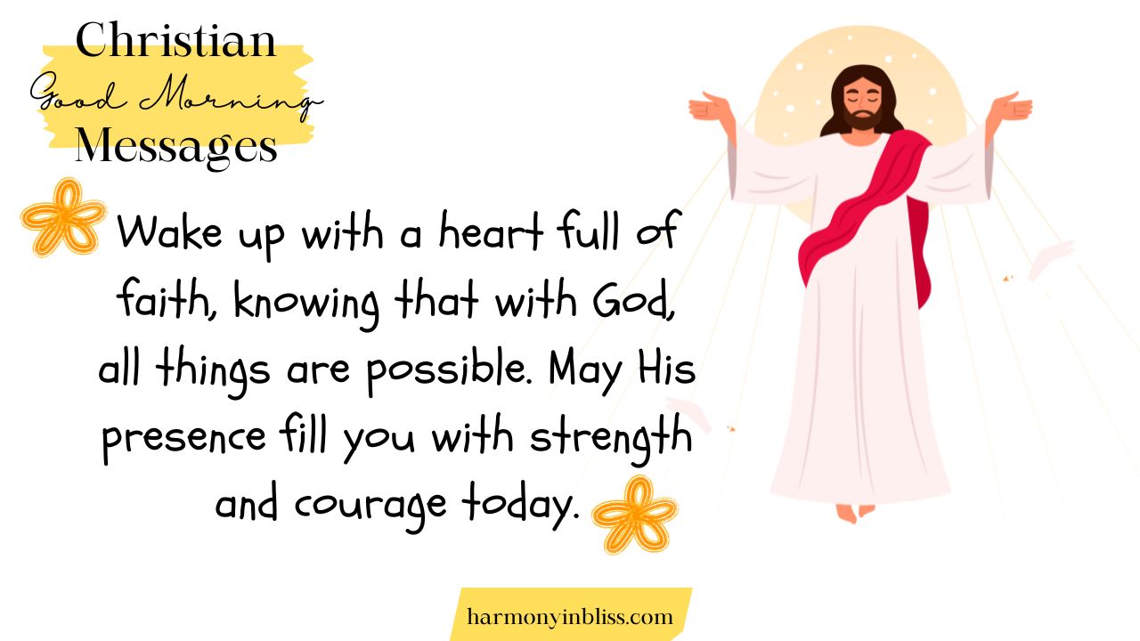 Uplifting Christian Good Morning Messages