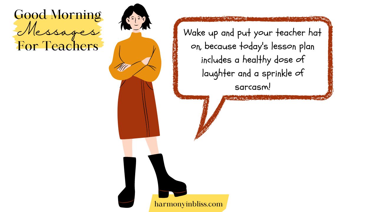 Funny Good Morning Teacher Messages