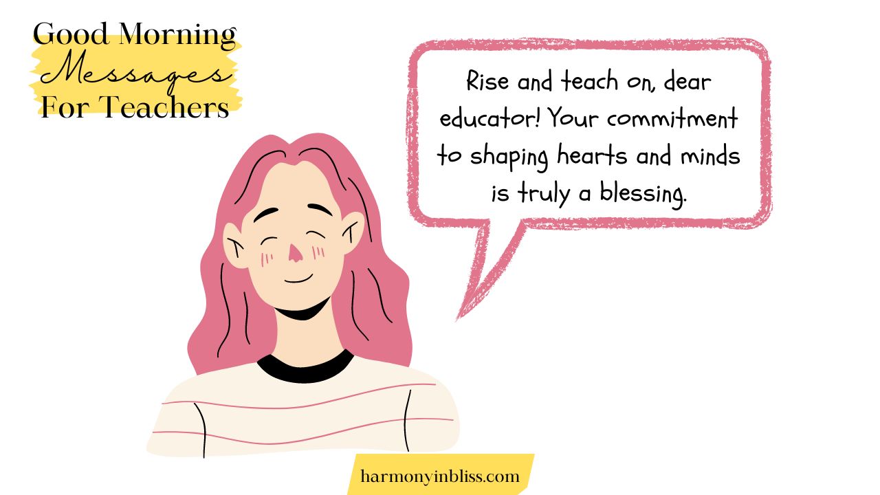 Religious Good Morning Teacher Messages