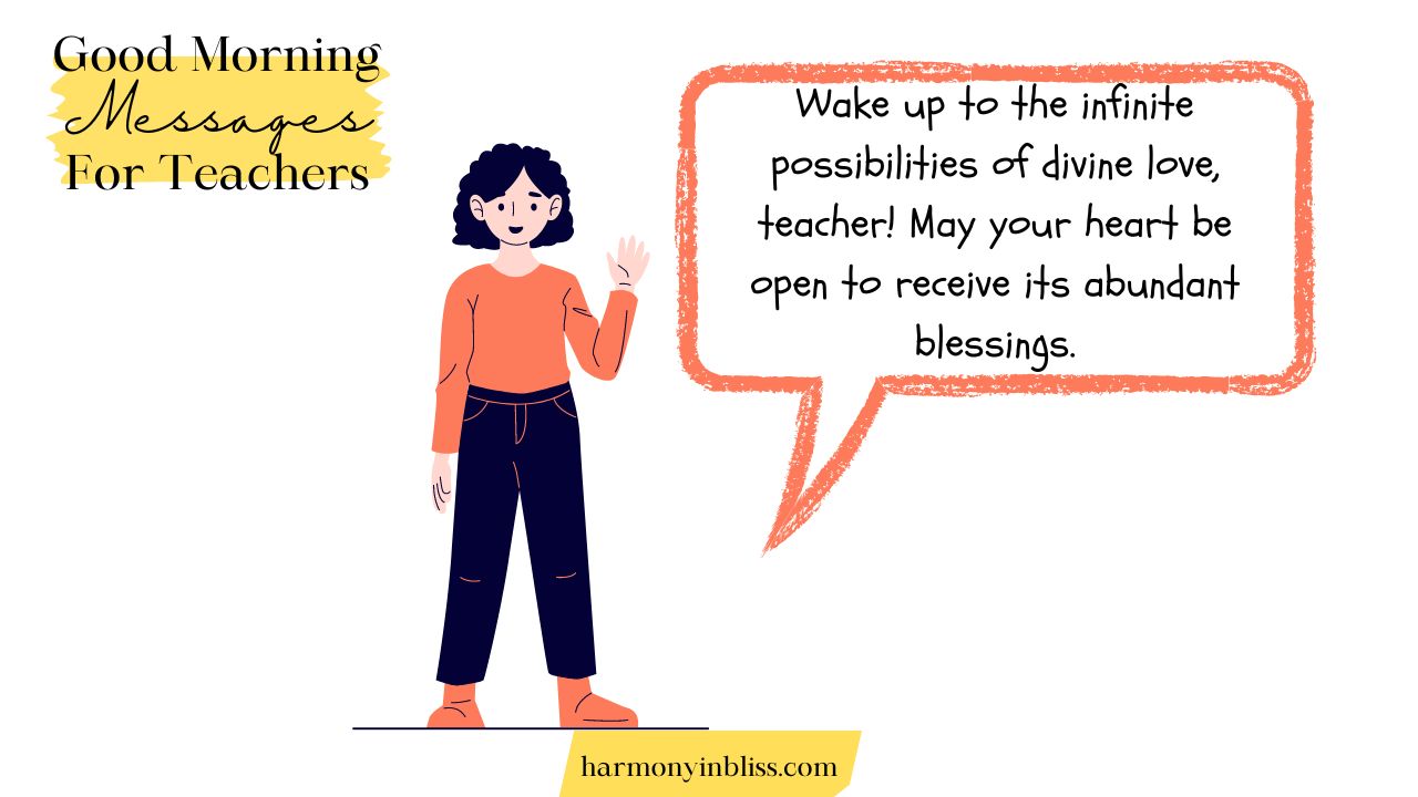 Spiritual Good Morning Teacher Messages