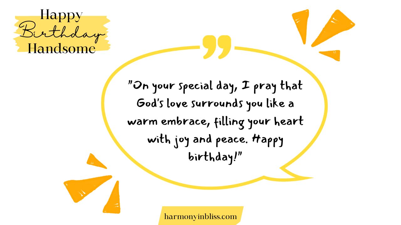 Religious Happy Birthday Handsome Messages