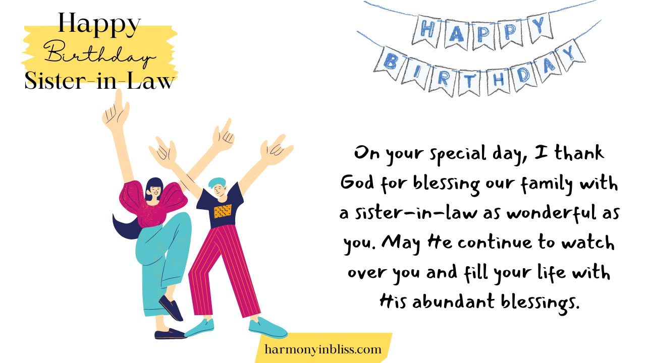 Religious Birthday Wishes For Sister In Law