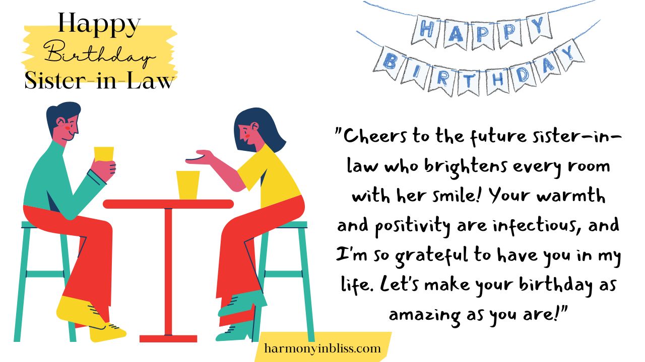 Birthday wishes for future sis in law
