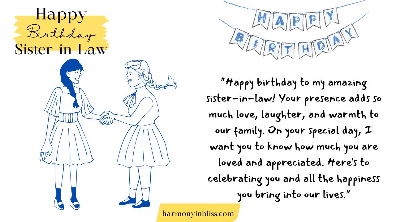 Thoughtful Birthday Messages for Sister-in-Law