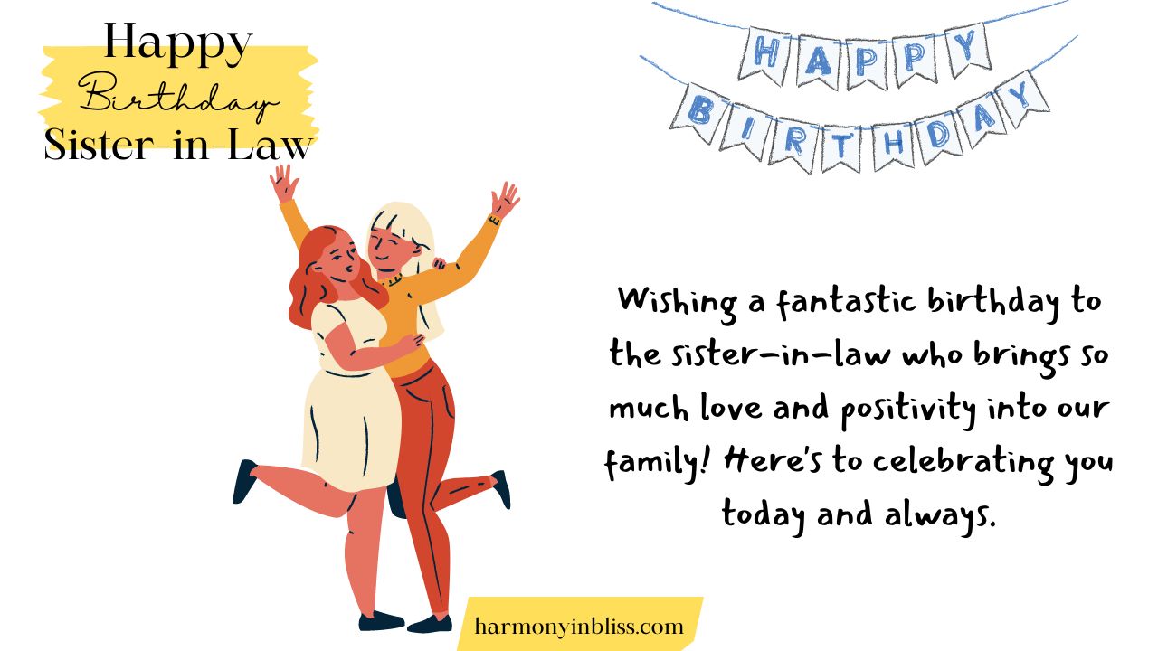 Funny Touching Birthday Wishes for Sister-in-Law