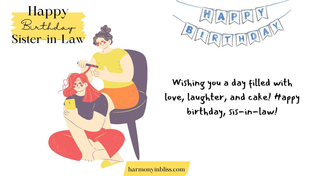 Funny Short Birthday Wishes for Sister-in-Law