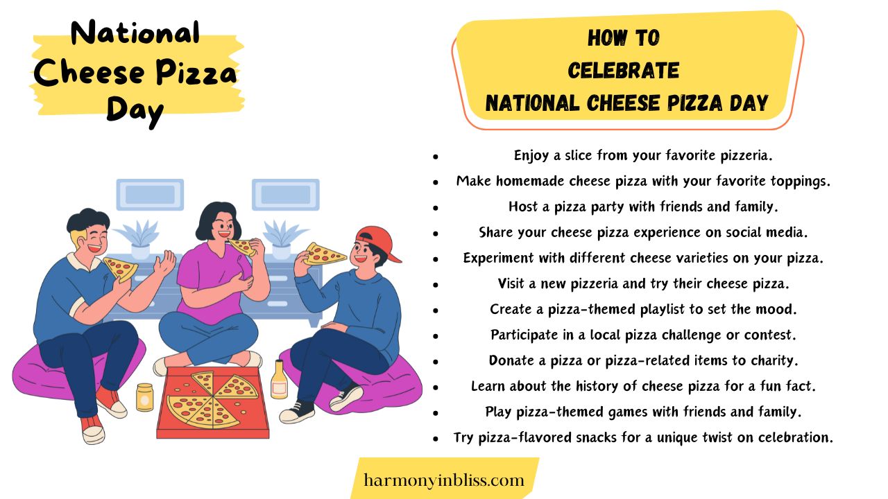 How To Celebrate National Cheese Pizza Day
