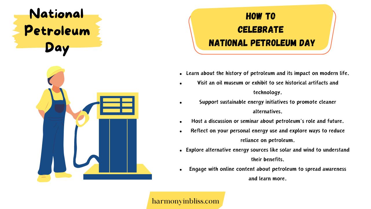 How To Celebrate National Petroleum Day