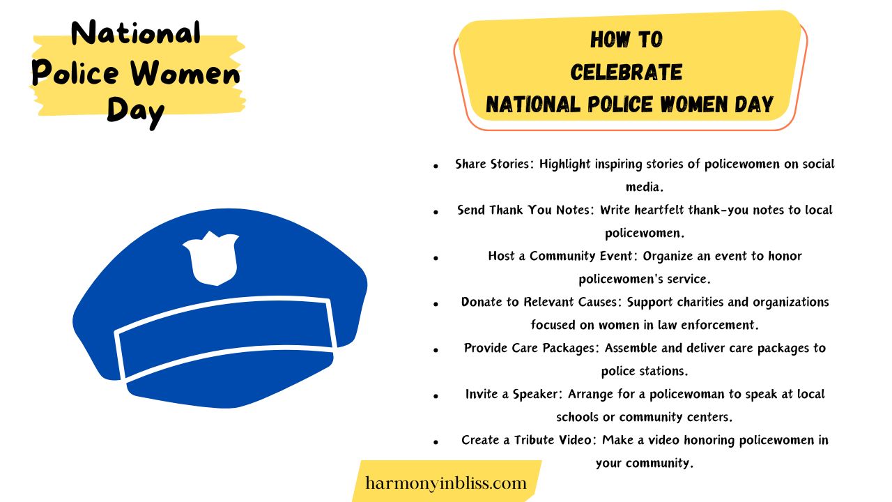 How to Celebrate National Police Woman Day