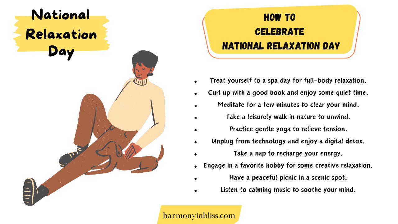 How To Celebrate National Relaxation Day